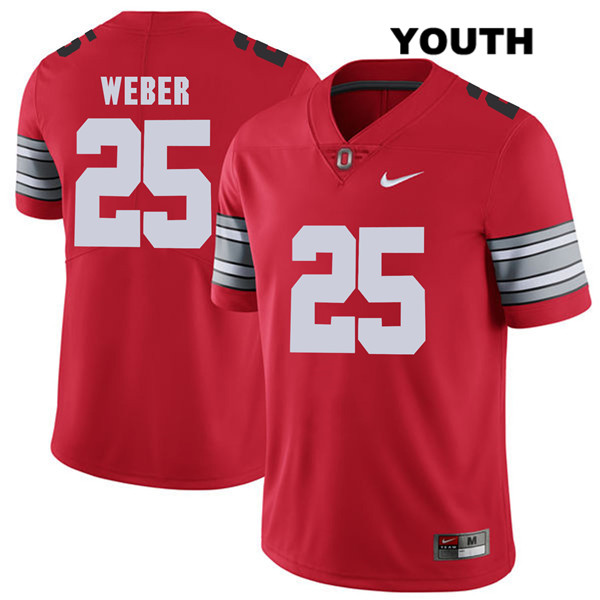 Ohio State Buckeyes Youth Mike Weber #25 Red Authentic Nike 2018 Spring Game College NCAA Stitched Football Jersey PH19B10TZ
